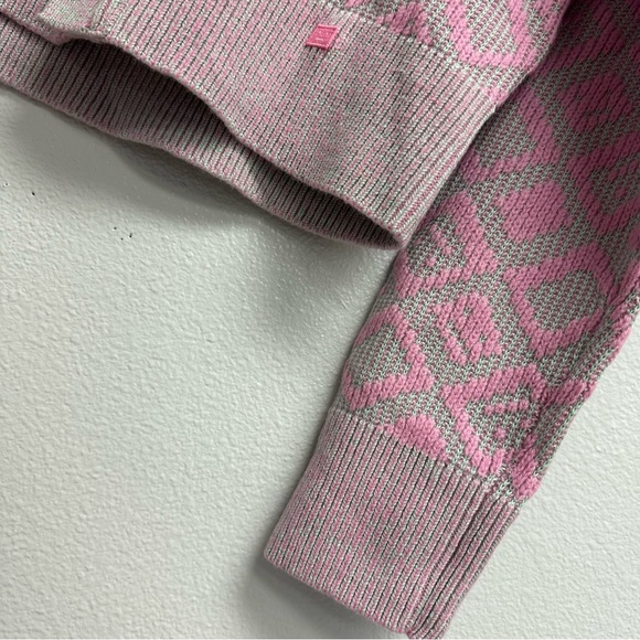 Face Tiles wool and cotton cardigan - Picture 3 of 6